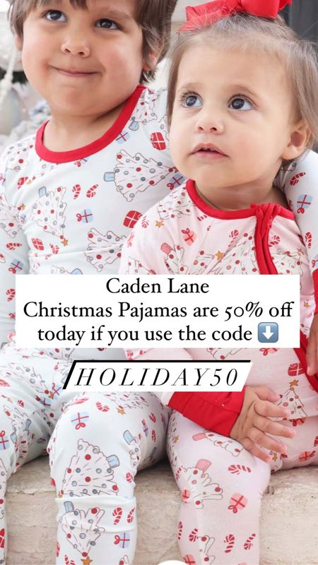 Caden Lane Christmas Pajamas are 50% off today if you use the code, HOLIDAY50
💚❤️🎄☃️❄️🎅🏼

#LTKHoliday #LTKkids #LTKsalealert