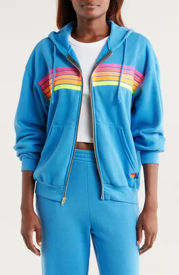 5-Stripe Zip Hoodie | Nordstrom