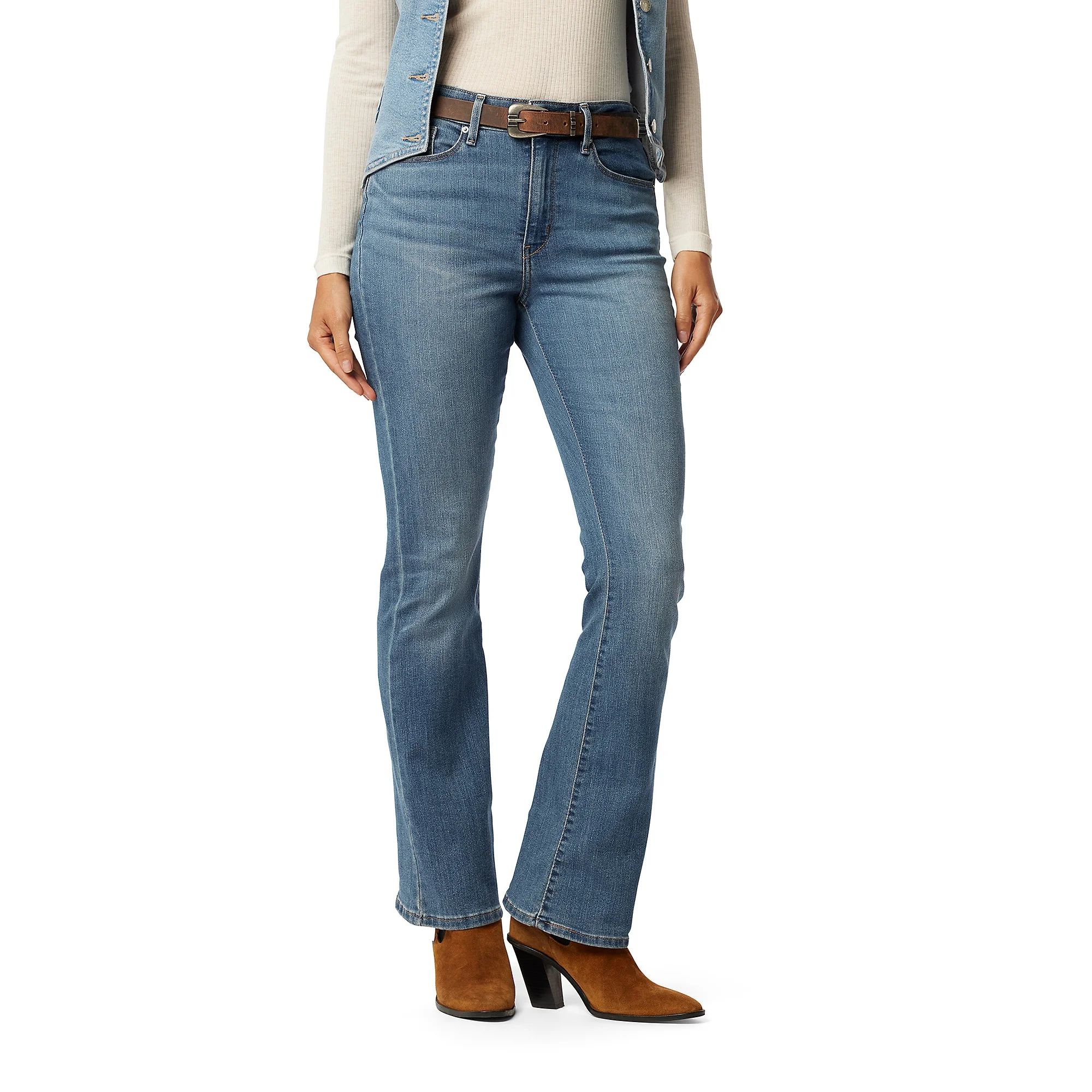 Levi Strauss Signature Women's and Women's Plus Mid Rise Bootcut Jeans | Walmart (US)