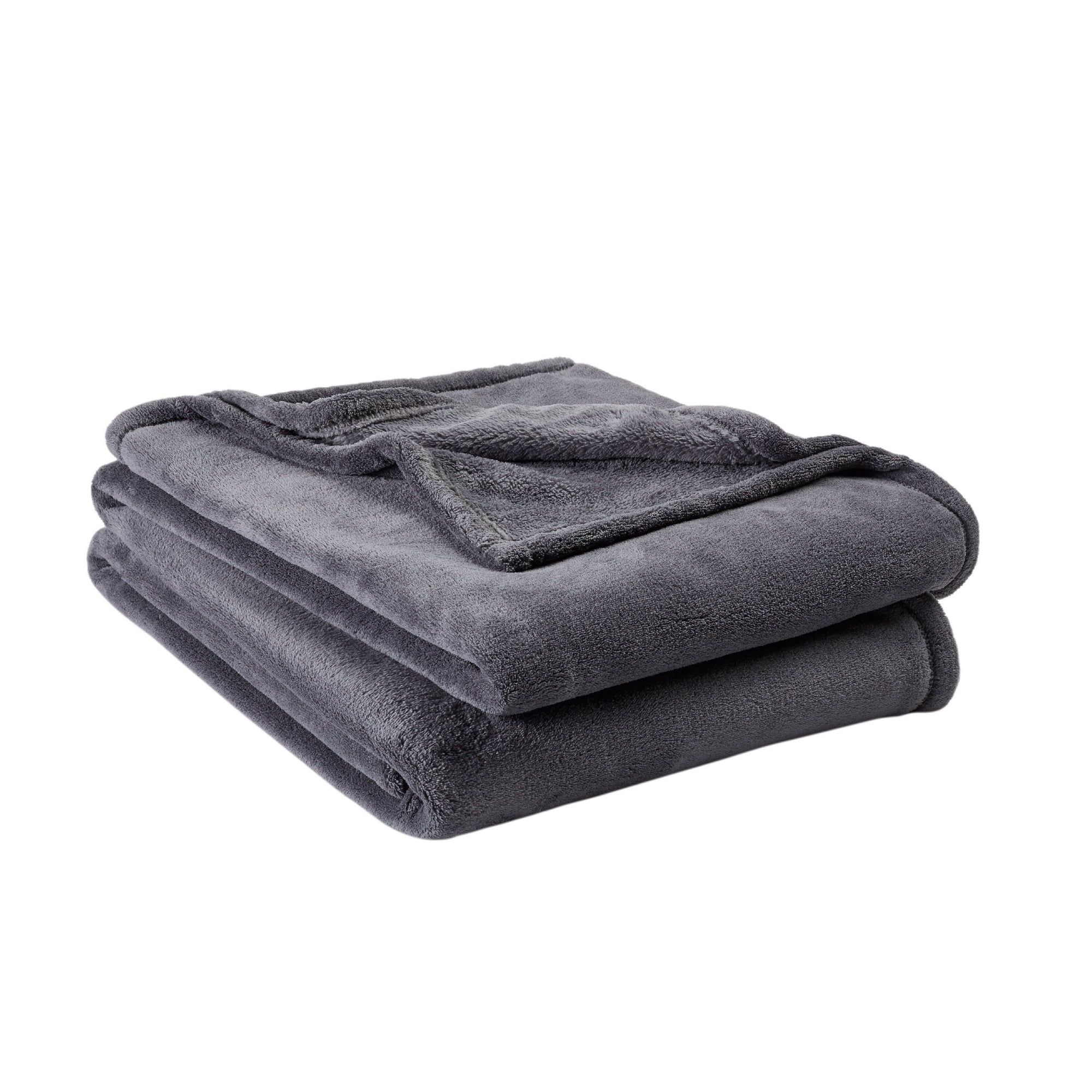 Mainstays Plush Queen Bed Blanket in Gray | Walmart (US)