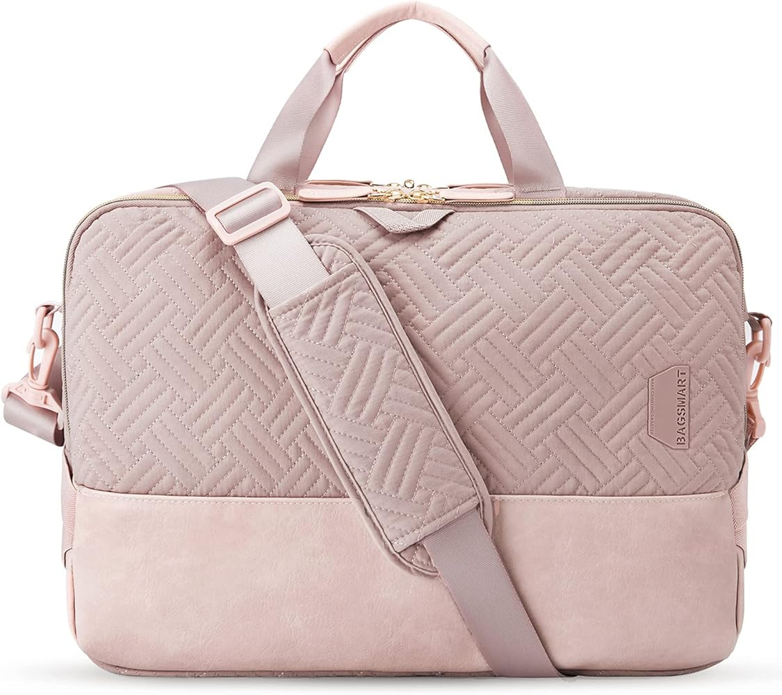 Laptop Bag for Women,BAGSMART 15.6 Inch Laptop Case Computer Bag Briefcase for Ladies | Amazon (US)