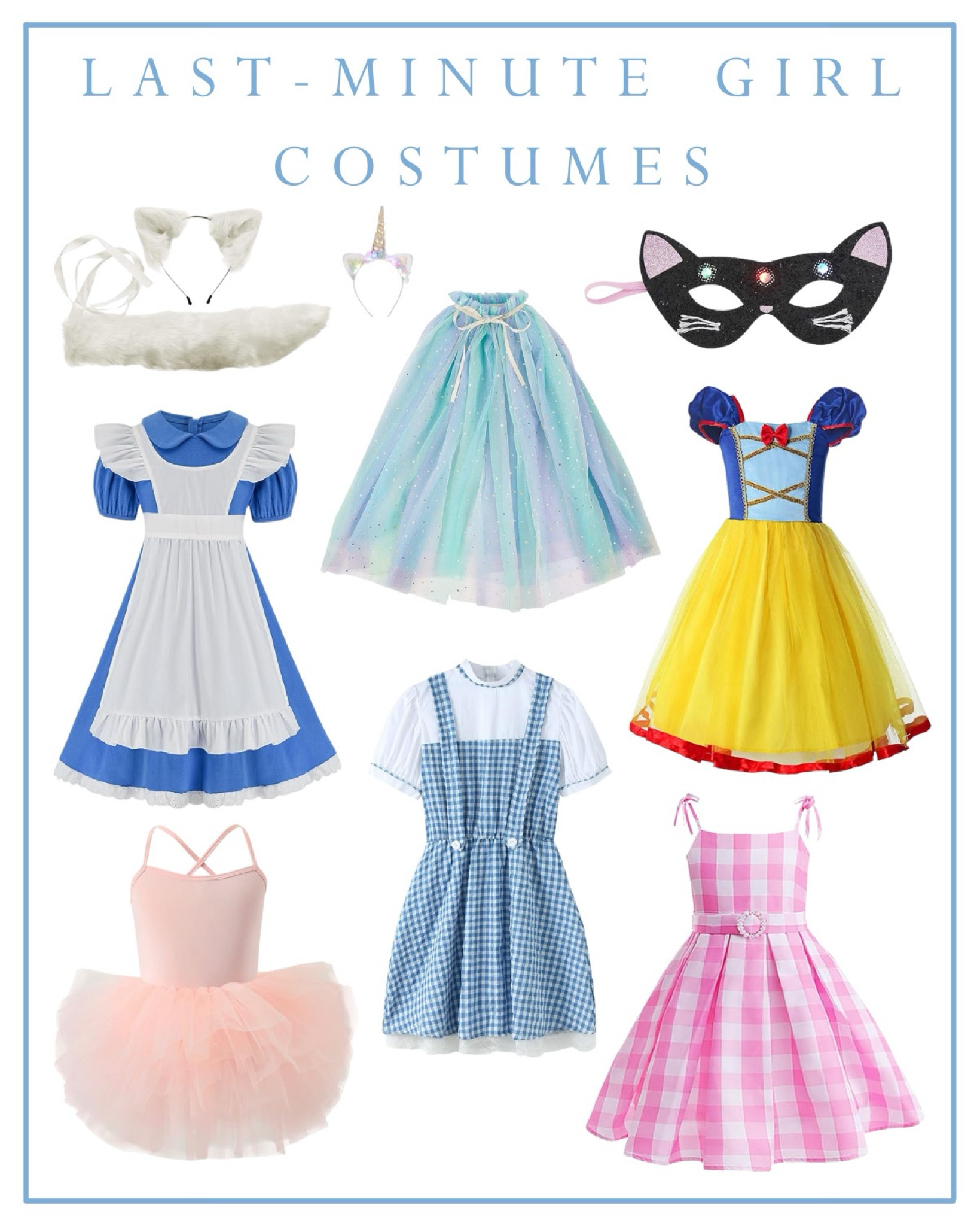 Last minute kids Halloween costume, girls costumes, Amazon costumes, fox, cat, Alice in Wonderland, unicorn, Snow White, ballerina, Dorothy, Barbie

#LTKHalloween #LTKKids #LTKFamily