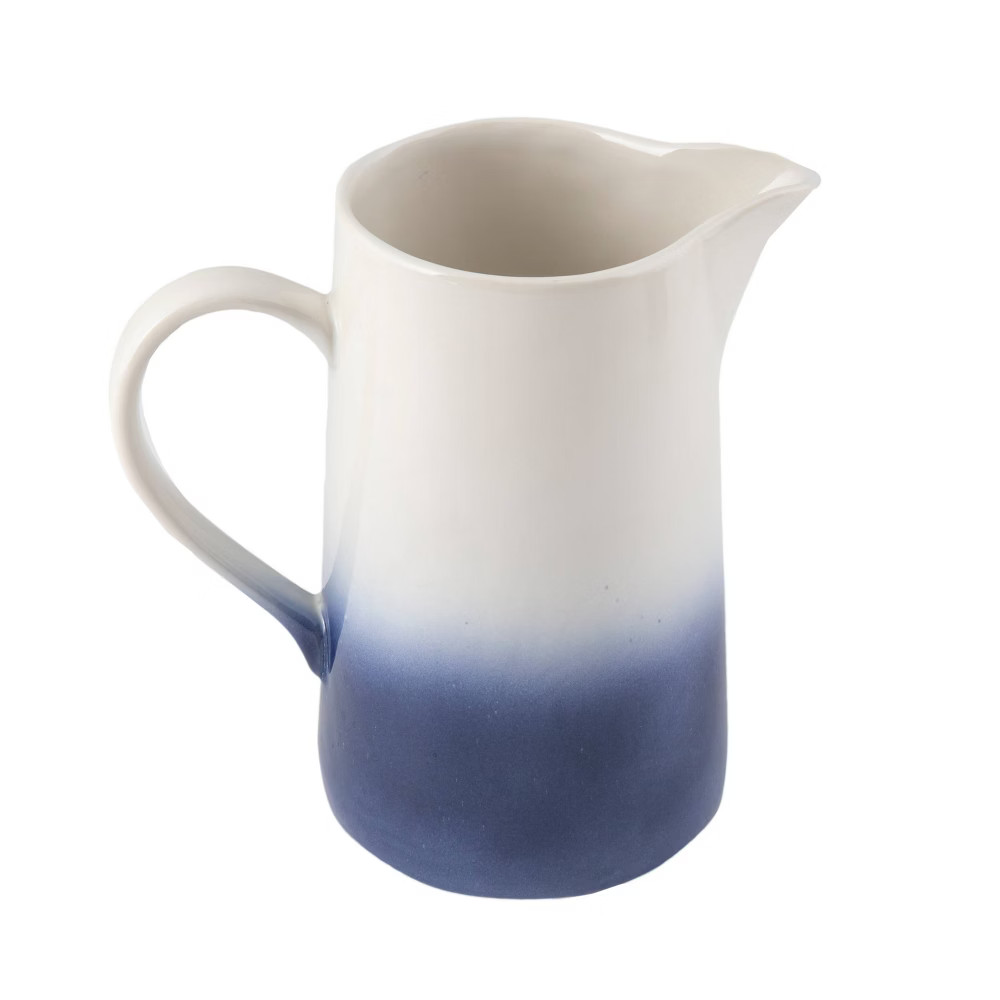 36oz Ceramic Ombre Beverage Pitcher Blue - Thirstystone | Target