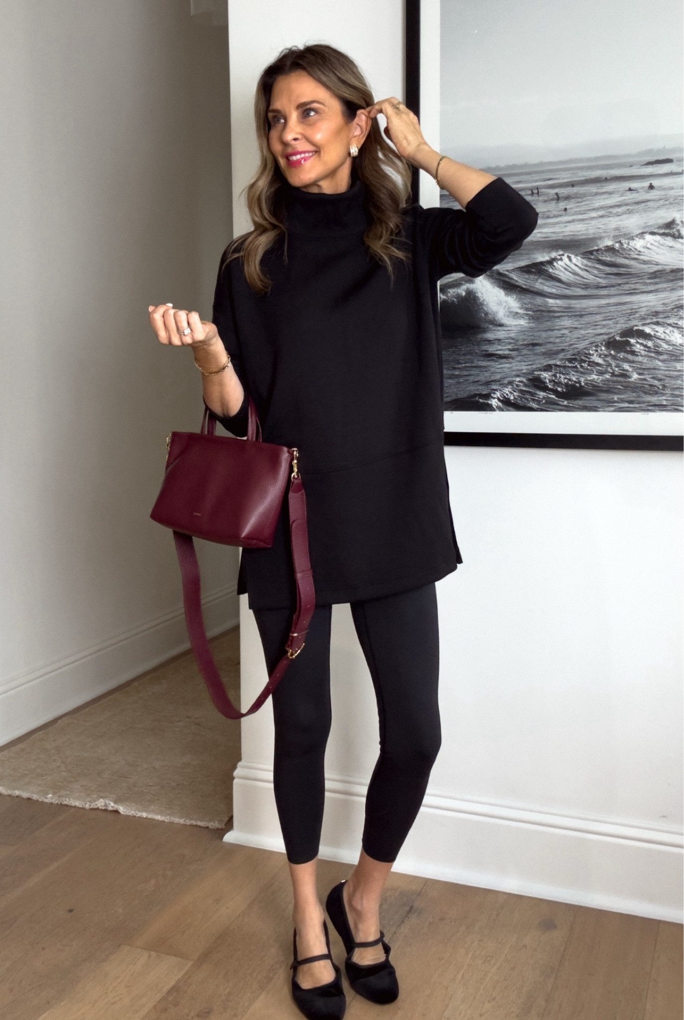 -AirEssentials Wearing S 
-Booty Boost leggings are 100% my favorite leggings. They fit perfectly, very durable and do not stretch out. 
-New crossbody I’m loving, several colors, burgundy just restocked
-Velvet Mary Jane’s I’ve been waiting for! Arch support, several colors. TTS 
-red lip gloss I’ve been using for about a year. The red color is worth it. Very pigmented
-Earrings elevate any look
-my everyday emerald bracelet code Tammy30

#LTKOver40 #LTKStyleTip #LTKActive
