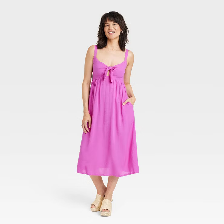 Women's Wide Strap Sleeveless A-Line Dress - Knox Rose™ | Target