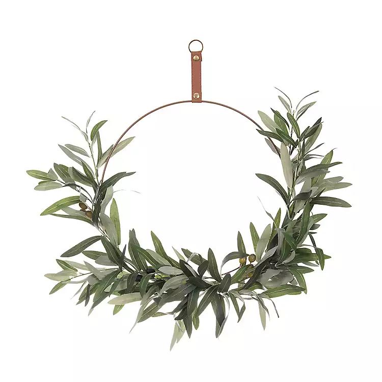 Olive Leaf Hoop Wreath | Kirkland's Home