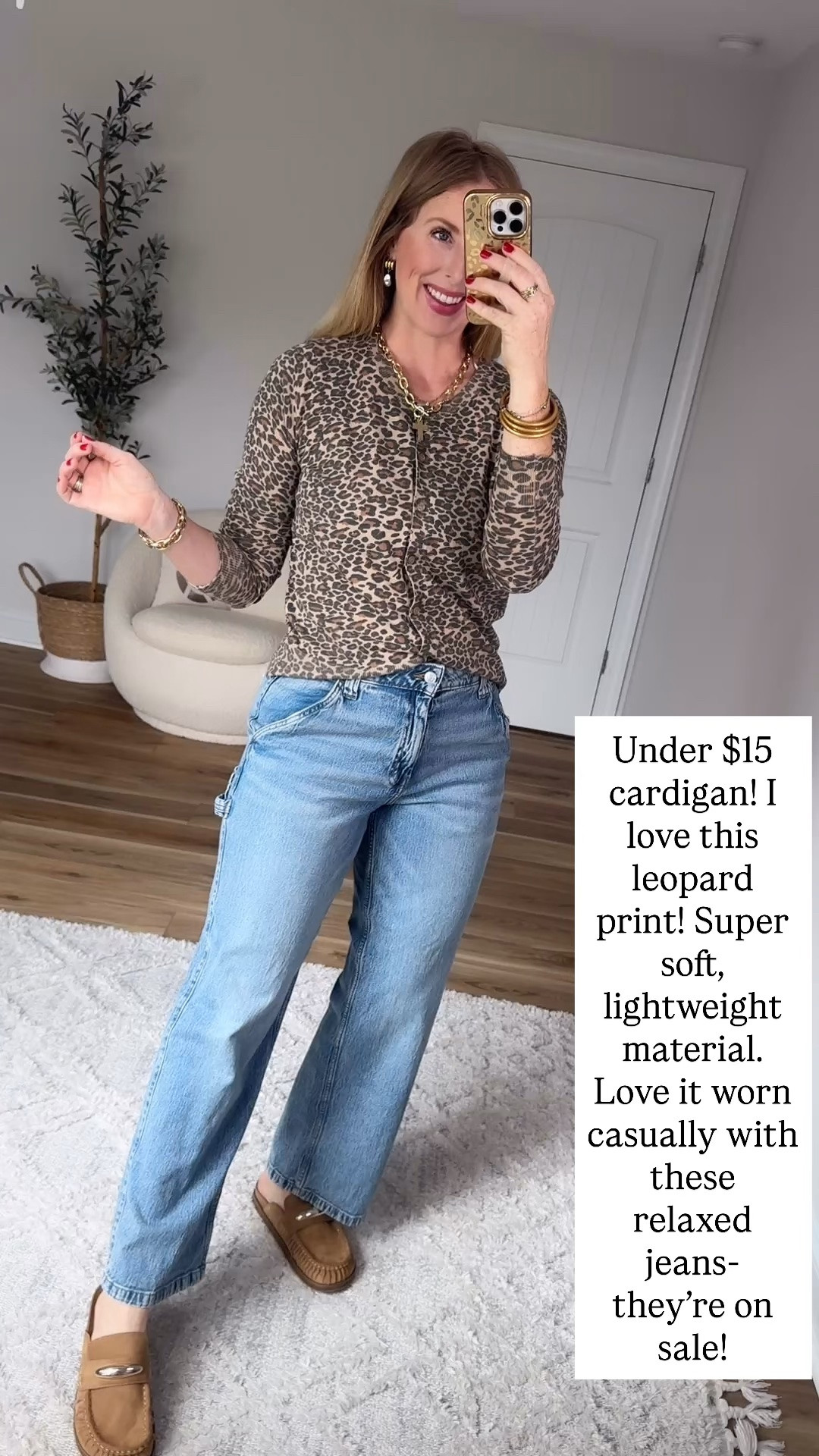 Walmart outfit, leopard cardigan

#LTKootd