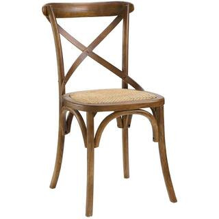 Gear Walnut Dining Side Chair | The Home Depot
