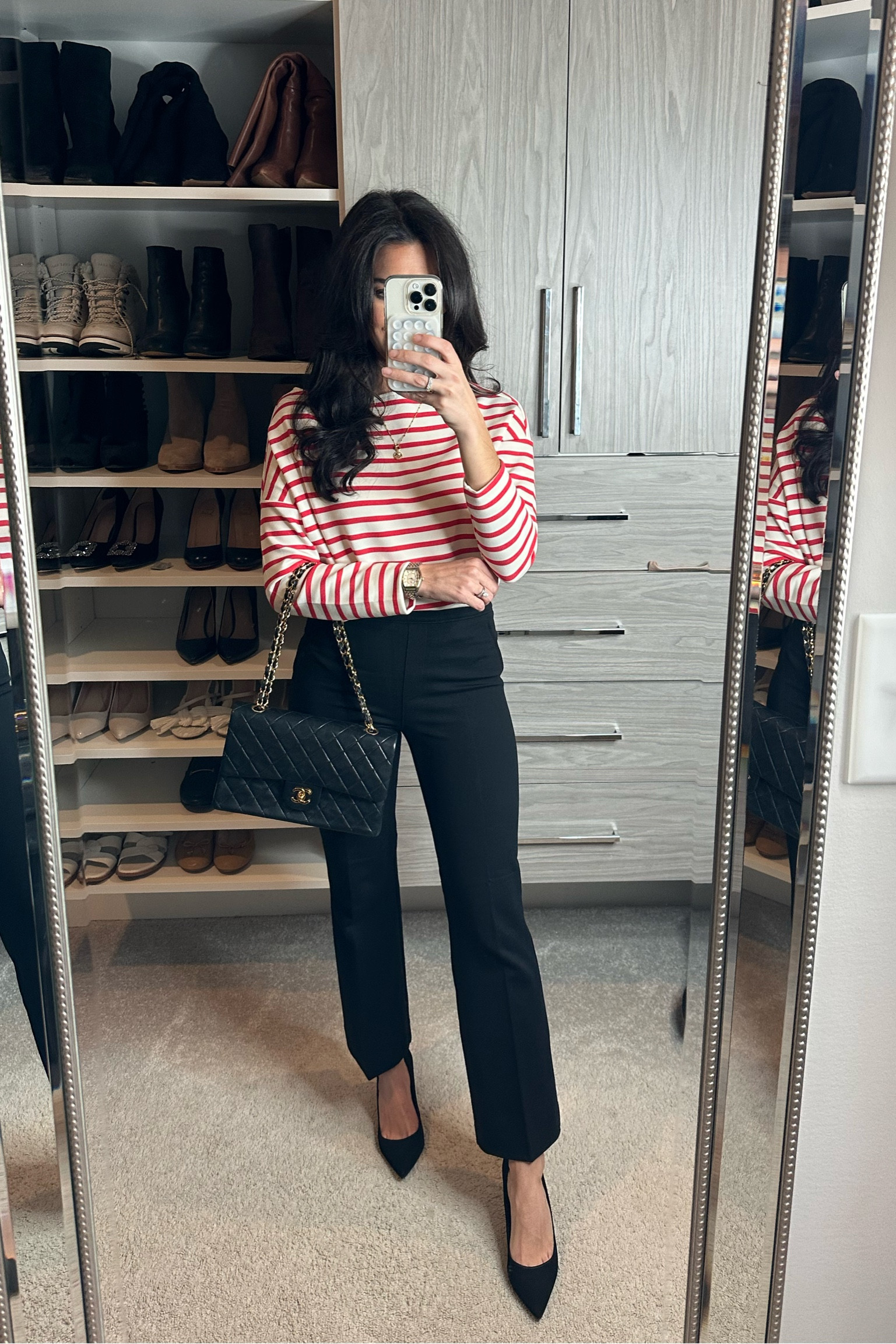 Spanx work outfit / love that this looks elevated casual outfit for work  / wearing xs in the top and small in the pants 

Discount code: CELINEXSPANX

#LTKworkwear