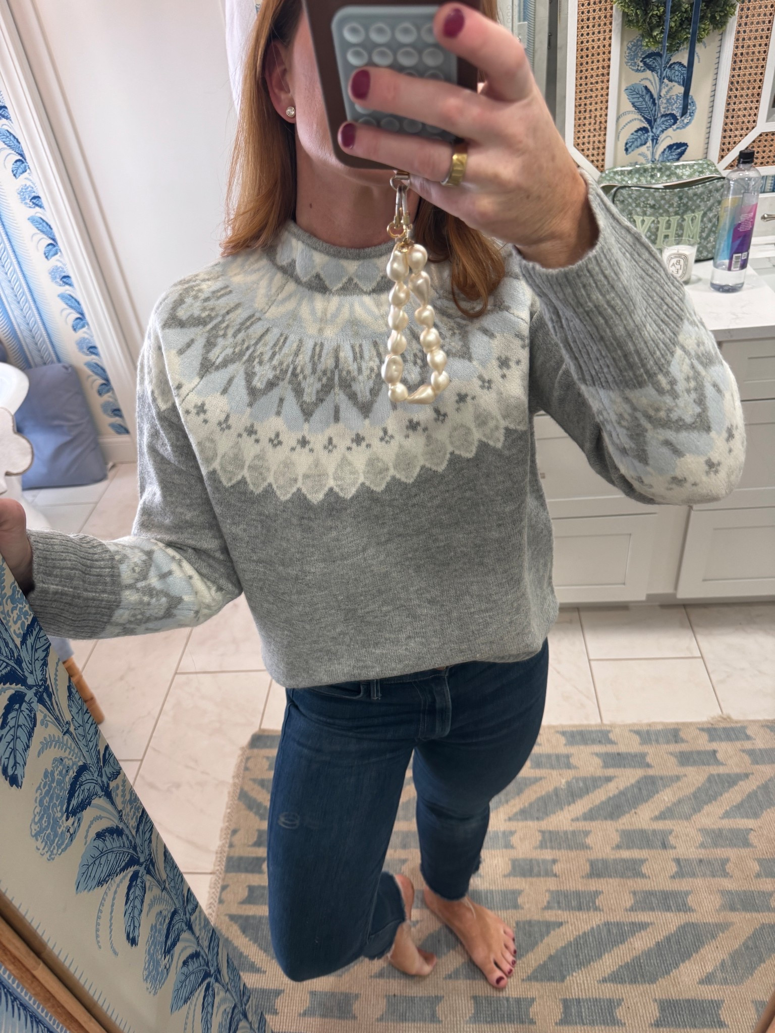 Fav non itchy fair isle sweater 

#LTKHoliday