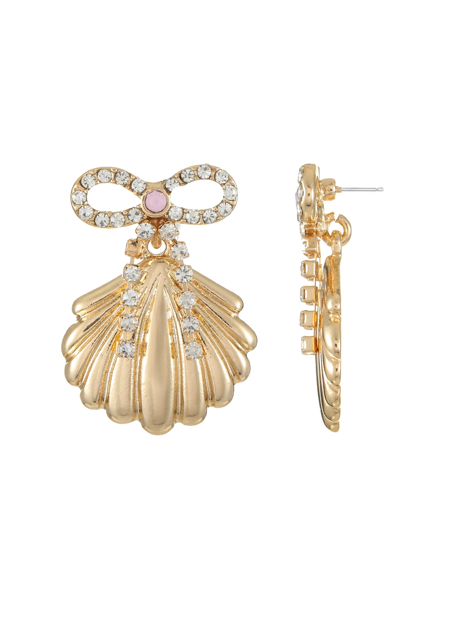 Packed Party Shell-of-a-Time Bow Earrings, 1 Pair | Walmart (US)