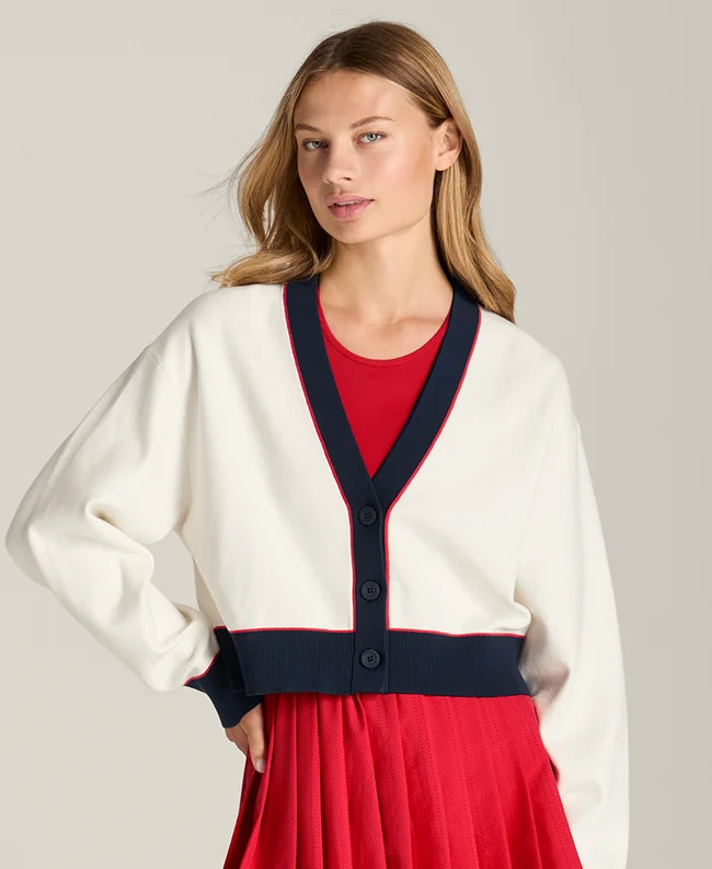 Throwback Crop Cardigan | Wilson Sporting Goods