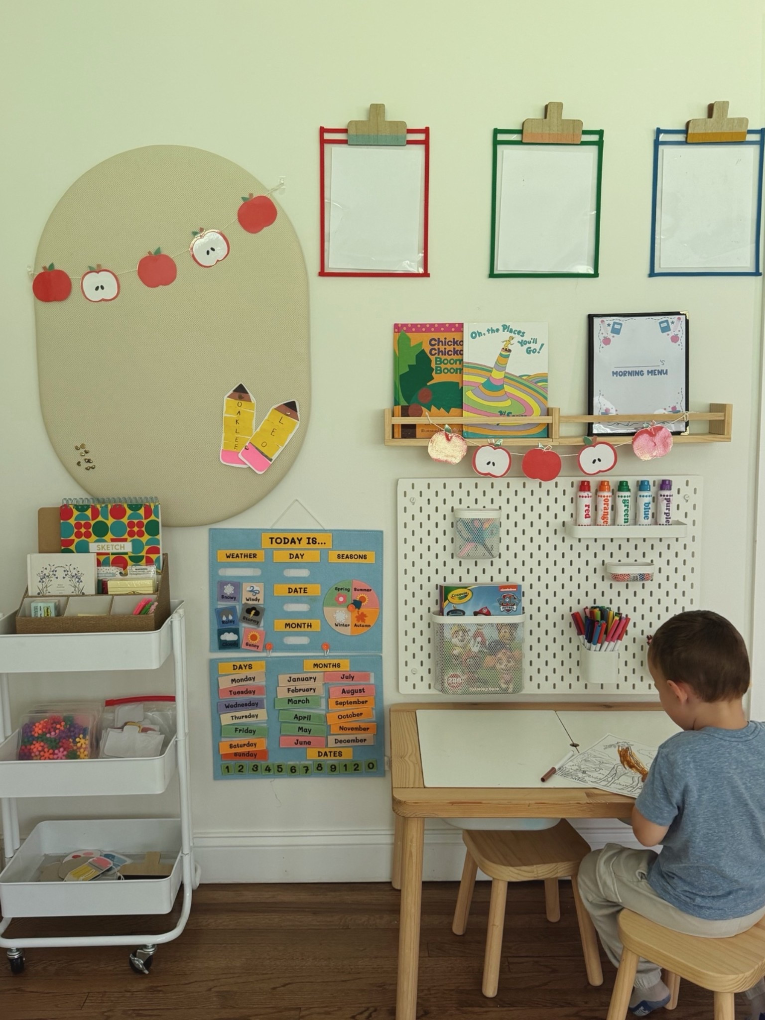 Preschool corner set up!!🖍️✂️🎒

Homeschool// learning at home// art table

#LTKmomlife #LTKKids #LTKHome