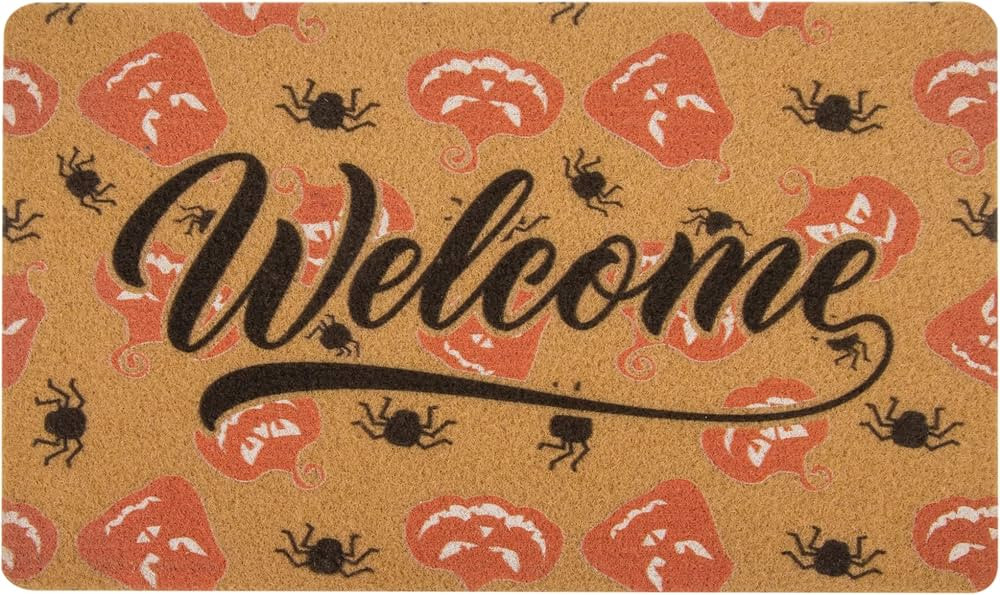 Halloween-Boo-Ghost Welcome-Doormat - Outdoor-Entrance Coir-Non-Slip Fashionable-Mat Indoor Home ... | Amazon (US)
