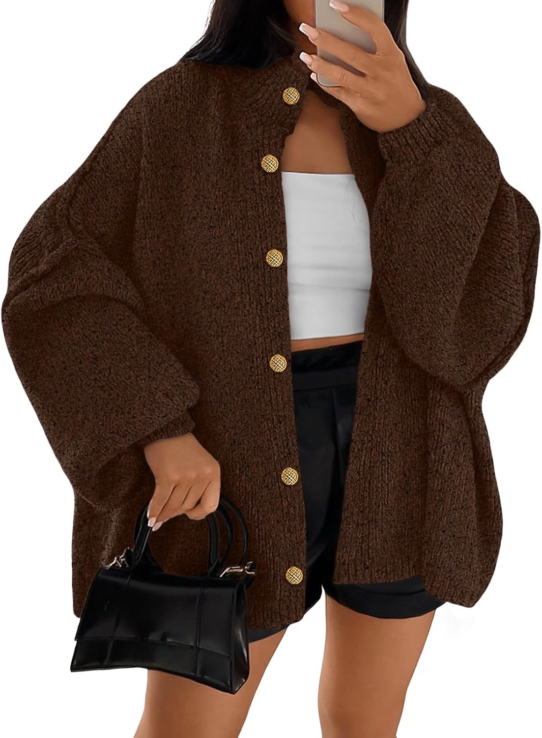 LILLUSORY Womens Oversized Chunky Cardigan Sweaters 2026 Fall Cozy Jacket | Amazon (US)