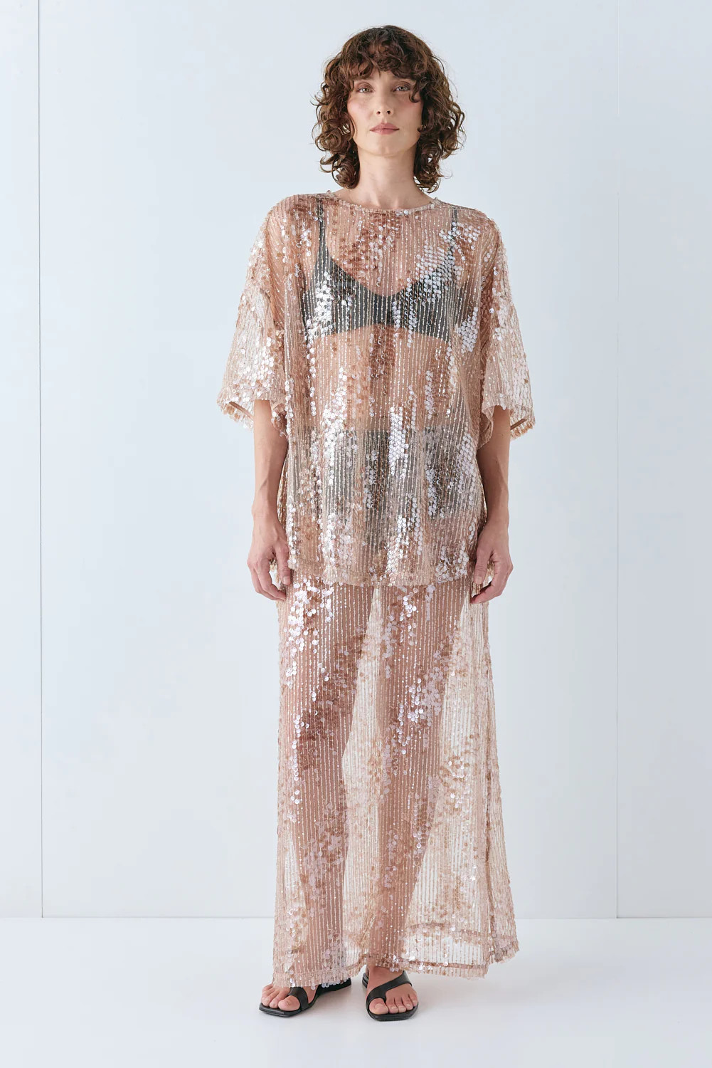 Arden Sequin Top Bronze | VRG Grl