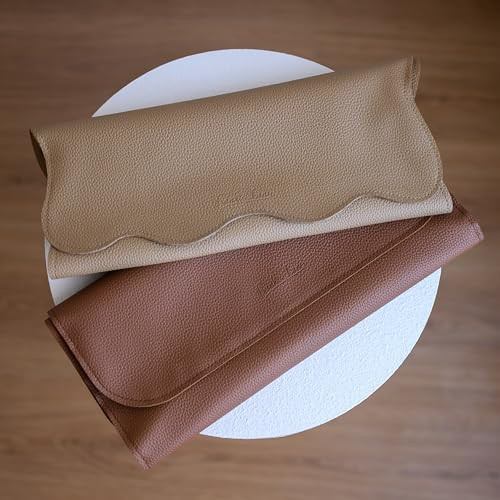 Frankie Lane Premium Vegan Leather Portable Baby Changing Mat, (27×16) inches 2 Pack - Foldable, Waterproof, Wipeable Diaper Changing Pad for Nursery and Travel. | Amazon (US)