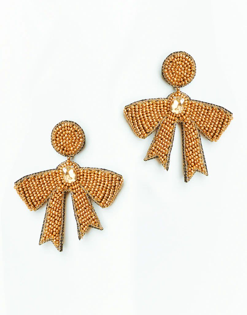 Glitzy Bow Earrings | Mestiza New York