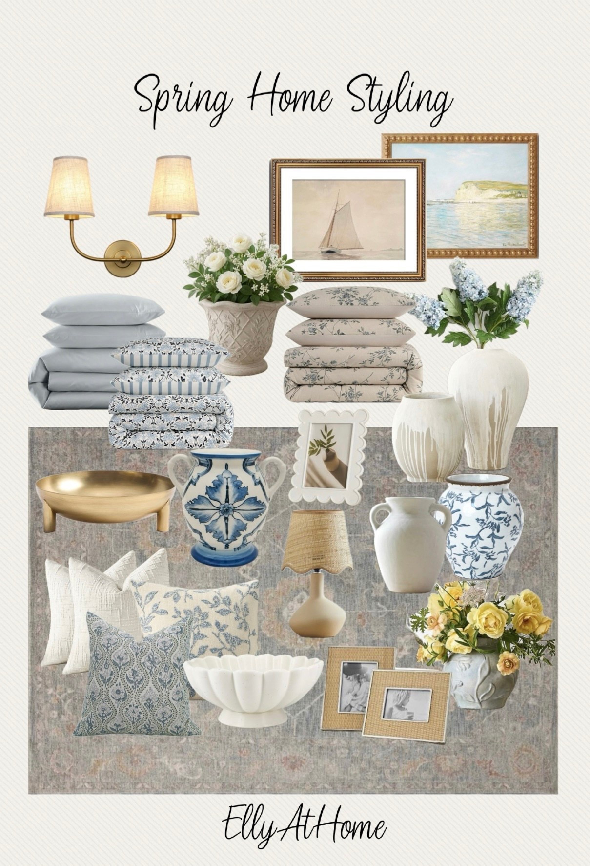 Fresh home spring styling! Pretty new bedding collections, vases, florals, wall art, and more home decor accessories. Some selections on sale! Free shipping. Wayfair, Target, Pottery Barn, Amazon home, Ballard Designs. 

#LTKHome #LTKSaleAlert #LTKdayinmylife