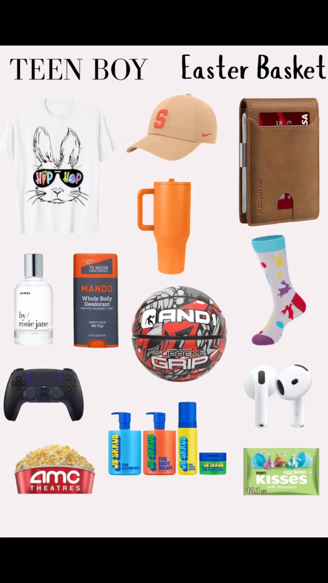 Teen boys can be the hardest to shop for, but these teen boy Easter basket ideas make it easy and fun. I rounded up practical and cool finds that feel age appropriate, from trendy teen boy Easter gifts to sporty picks like basketball and baseball gear, tech accessories, grooming essentials, and candy-free favorites. These teen boy Easter basket stuffers and teen boy Easter basket gift ideas are perfect for creating Easter basket ideas for teens that they will actually use. If you need Easter basket ideas for boys who are growing up fast, this list has you covered.

teen boy easter basket ideas, teen boy easter gifts, teen boy easter basket stuffers, teen boy easter basket gift ideas, easter basket ideas for teens, easter basket ideas for boys, teen boy basketball gifts, teen boy baseball gifts, sporty easter basket ideas, candy free easter basket, practical gifts for teen boys, teen boy spring gifts

#LTKSeasonal #LTKKids #LTKMens