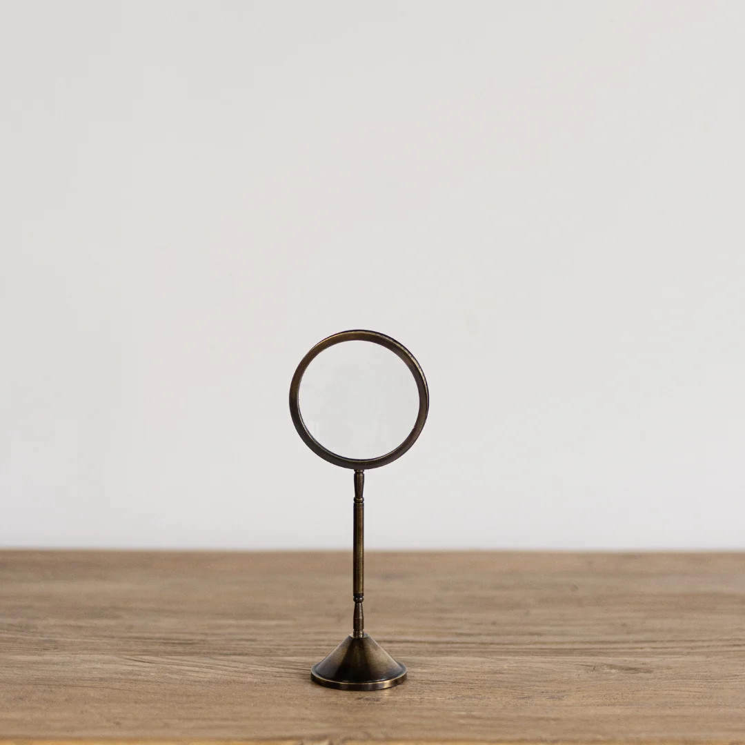 Antique Inspired Brass Magnifying Glass | luxe bCO