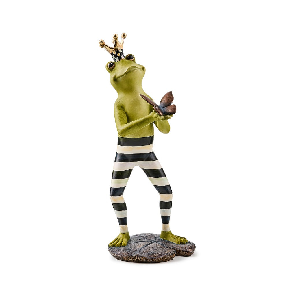 Courtly Fergal the Frog with Butterfly Decor | MacKenzie-Childs