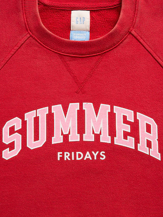 Gap × Summer Fridays Oversized Raglan Logo Sweatshirt | Gap (US)