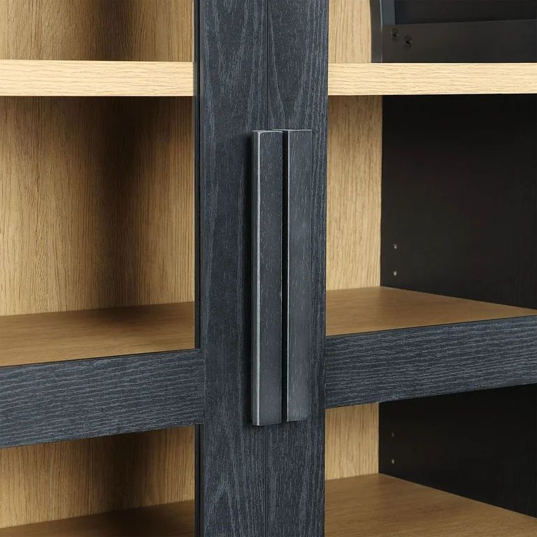 Better Homes & Gardens Juliet Rounded Solid Wood Frame Arc Cabinet, Black Finish | Walmart (US)