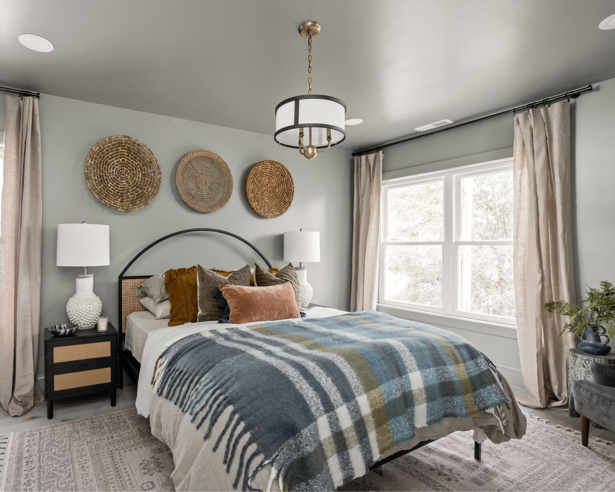 Lots of layers and textures create the coziest bedroom for fall.

#LTKhome