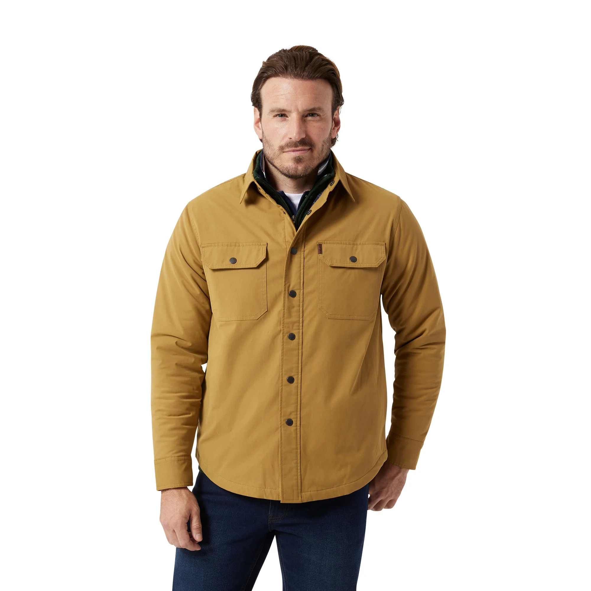 Chaps Men's & Big Men's Shirt Jacket | Walmart (US)