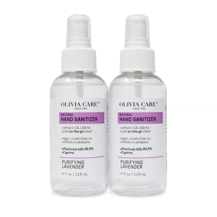 Olivia Care Hand Sanitizer - Lavender - 2pk/4 fl oz | Target