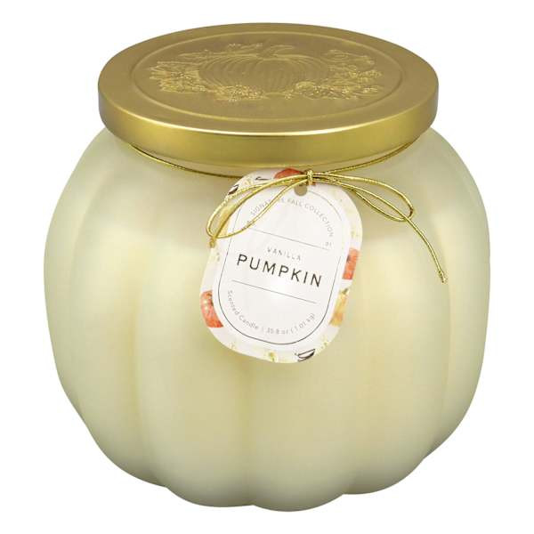 Vanilla Pumpkin Scented Pumpkin Jar Candle, 35oz | At Home