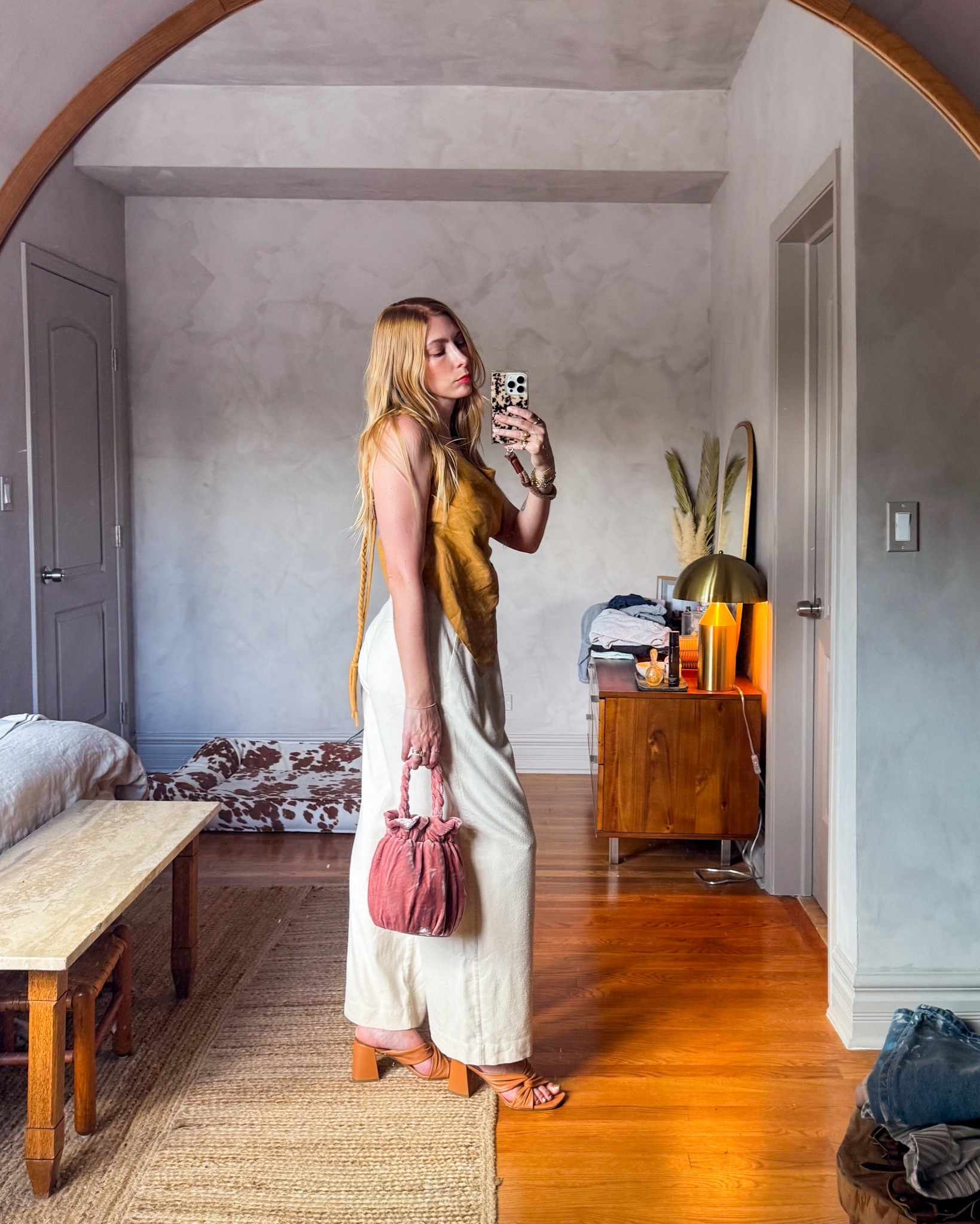 Shoes are old everlane, bag is old Staud