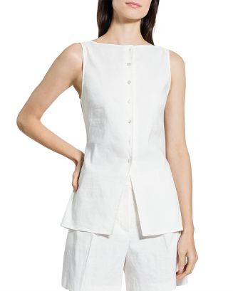 Boat Neck Sleeveless Top | Bloomingdale's (US)