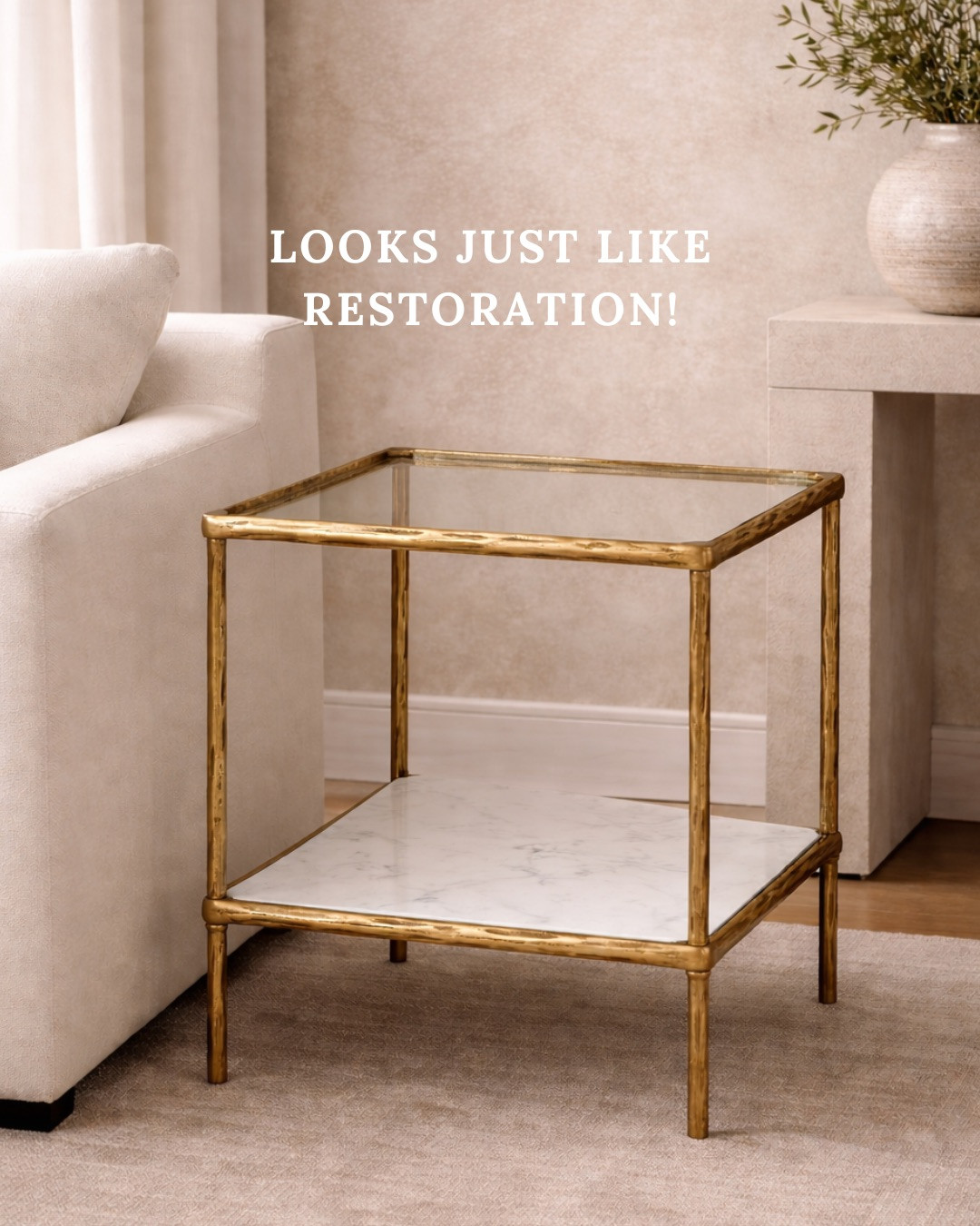 GOLD & MARBLE END TABLE — DESIGNER INSPIRED! The ANTIQUE BRASS FRAME and MARBLE SHELF give that high-end Restoration look for a fraction of the price. It’s the perfect elevated accent beside a sofa or chair.

#Amazon #TheHillaryStyle #AmazonHome #EndTable #MarbleTable #DesignerLookForLess #LuxuryForLess #NeutralLivingRoom #HomeRefresh #GoldAccents 

 #LTKU #LTKOver40 #LTKHome