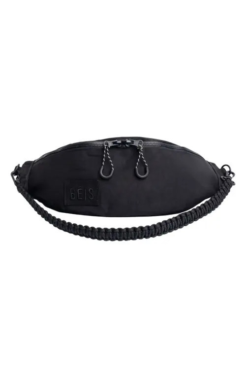 Béis The Pack Nylon Belt Bag in Black at Nordstrom | Nordstrom