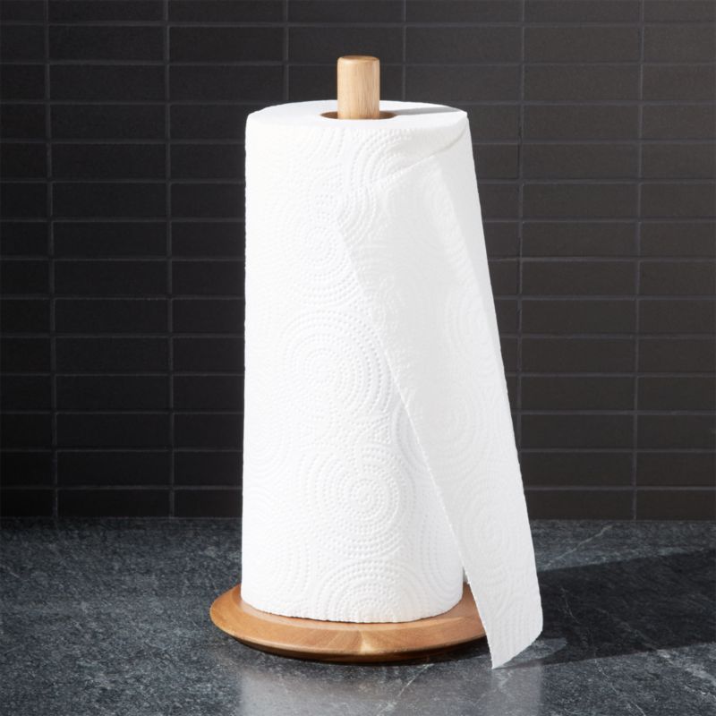 Acacia Paper Towel Holder + Reviews | Crate and Barrel | Crate & Barrel