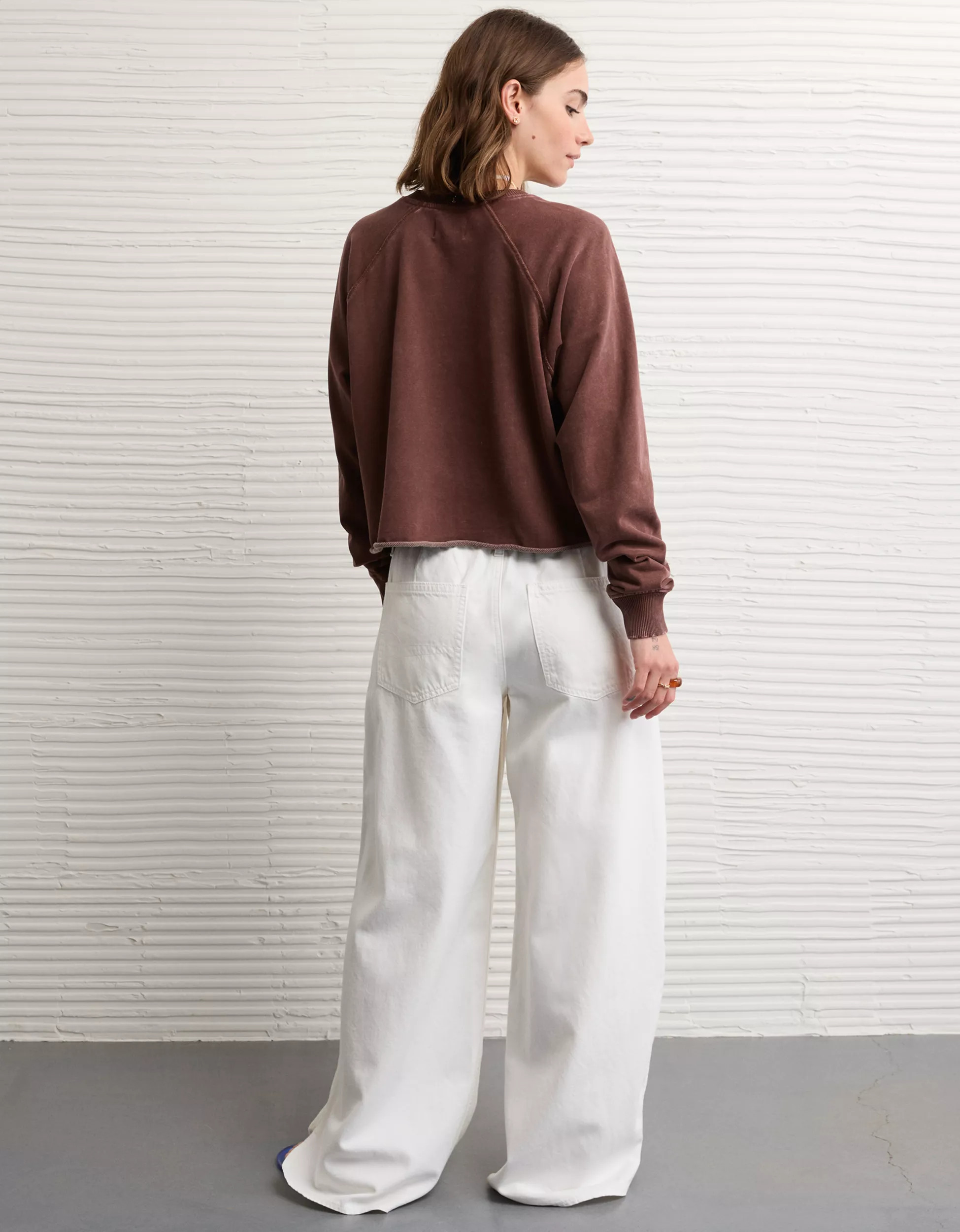 AE Cropped Cutoff Sweatshirt | American Eagle Outfitters (US & CA)