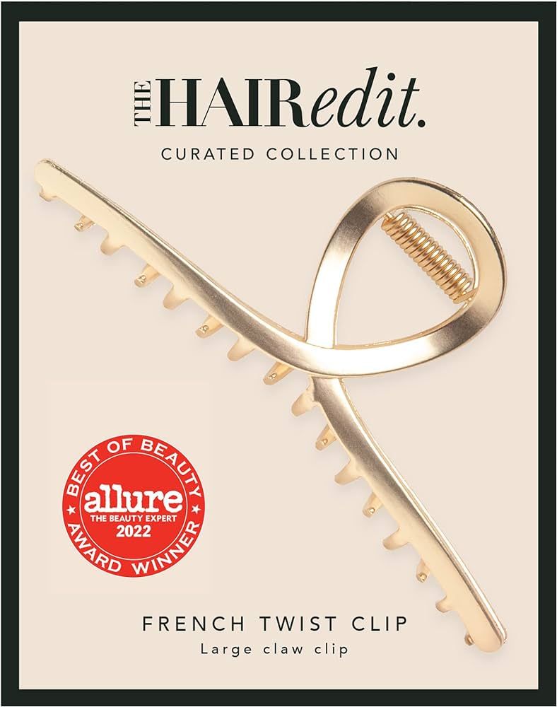 The Hair Edit Gold French Twist Claw Clip | Amazon (US)