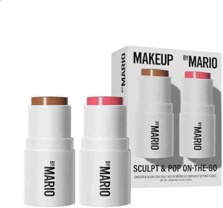 Makeup By Mario Sculpt & Pop On the Go Duo Contour and Blush Stick - Medium/Pale Petal - Warm Gol... | Amazon (US)