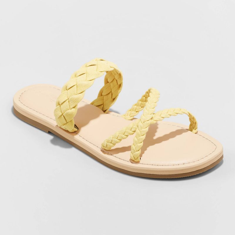 Women's Hilda Braided Strappy Footbed Sandals - Universal Thread™ | Target