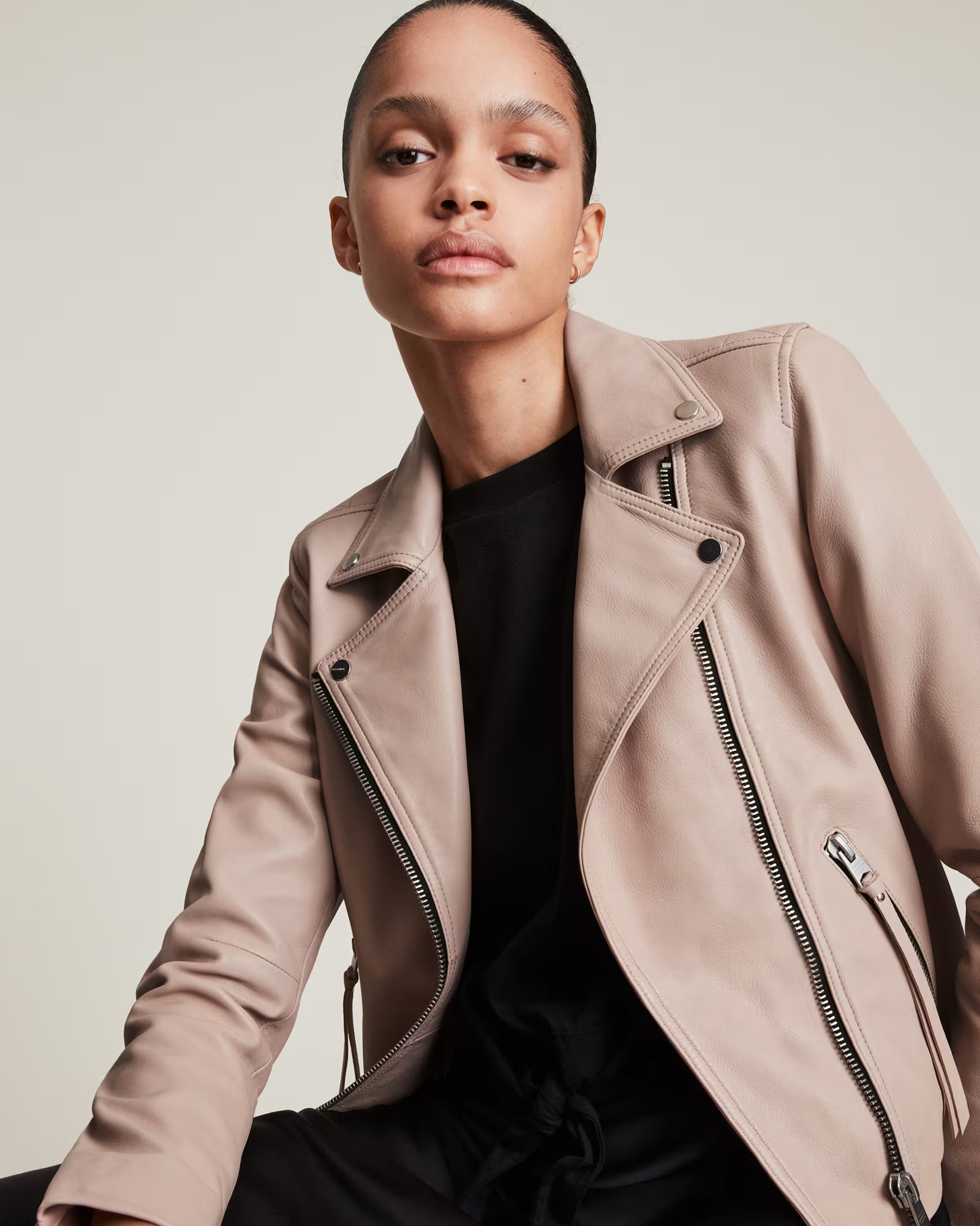 Dalby Leather Biker Jacket | AllSaints US