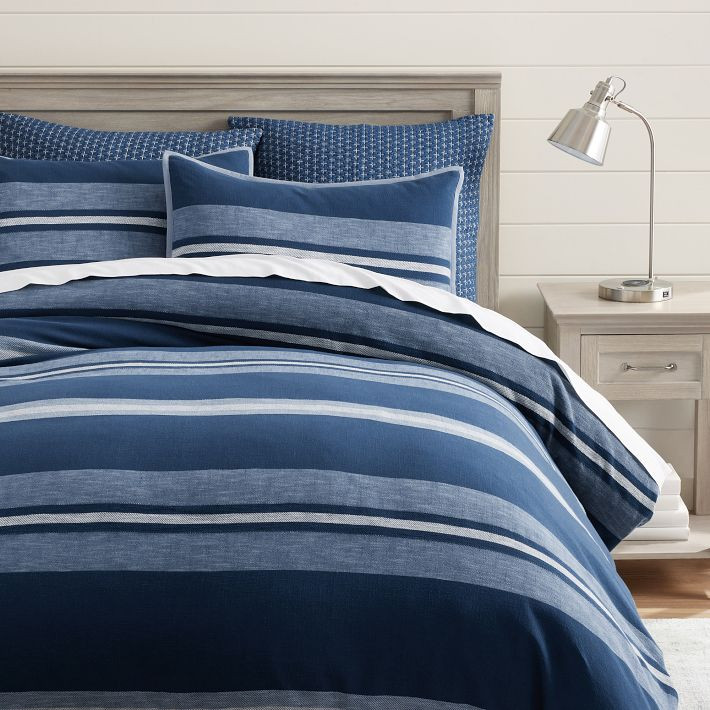 Denim Stitch Euro Pillow Cover | Pottery Barn Teen