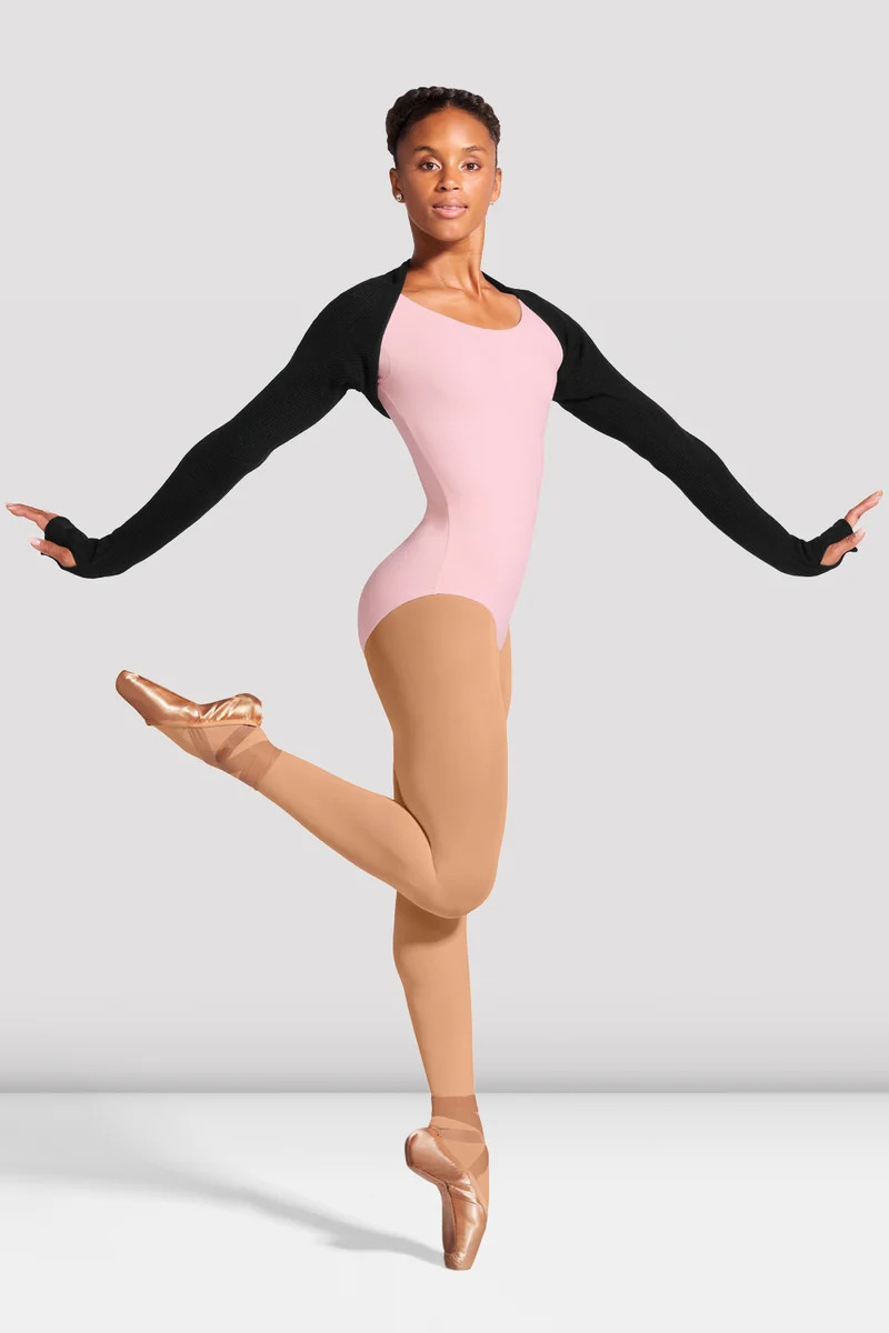 Ladies Lydia Long Sleeve Shrug, Black | Bloch UK, US & EU
