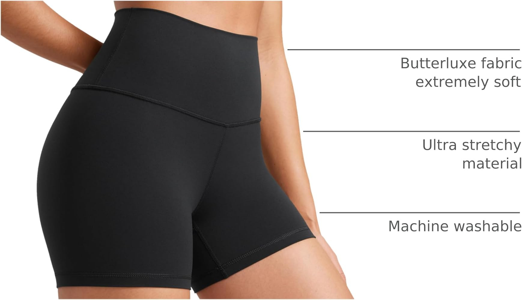 CRZ YOGA Butterluxe Biker Shorts 4'' - High Waisted Booty Workout Volleyball Yoga Womens Spandex | Amazon (US)
