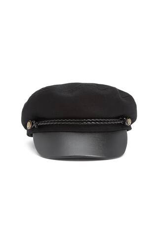 FOREVER 21 Faux Leather Brim Cabby Hat - Black | Forever 21 (CA)
