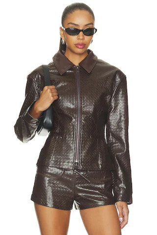 LIONESS Soho Jacket in Brown. - size M | Revolve Clothing (Global)