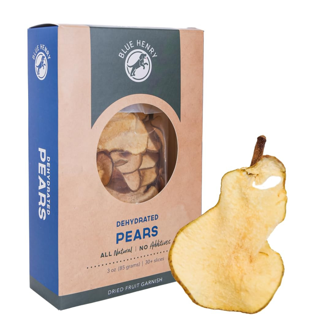 BlueHenry Dehydrated Pear Fruit Garnish Slices - 3oz Bag - 30+ slices Made in USA - All Natural -... | Amazon (US)