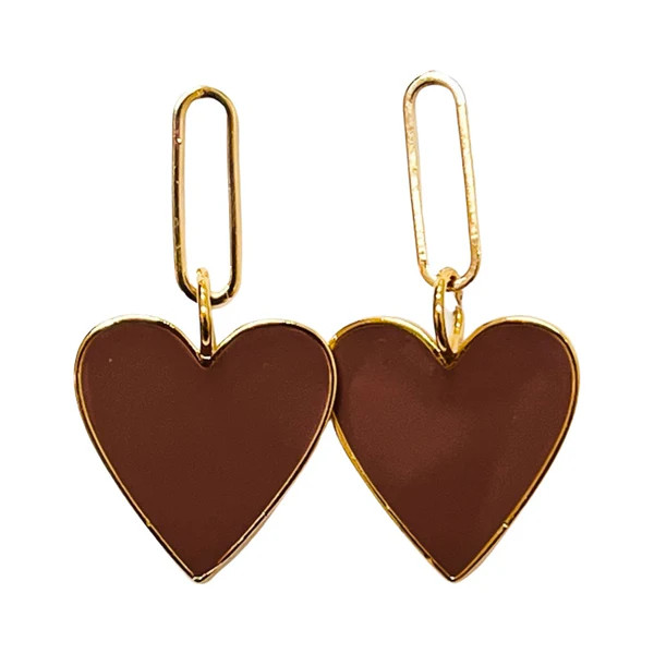 Hearts on Fire Earrings Brown | HOLST + LEE