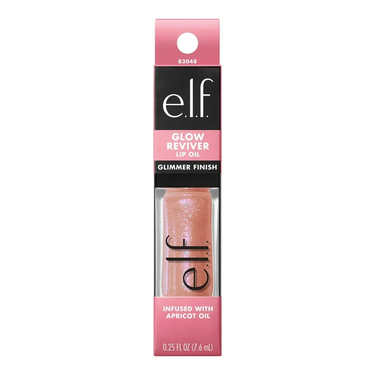 e.l.f. Glow Reviver Lip Oil Glimmer - Candy Coded - 0.25 fl oz | Walmart (US)